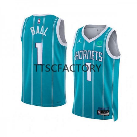 Maillot Basket Charlotte Hornets LaMelo Ball 1 Nike 2022-23 Jordan Edition Teal Swingman - Homme